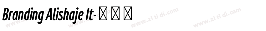 Branding Aliskaje It字体转换